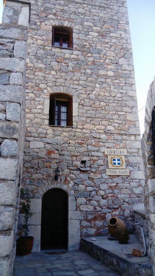 Charouda Stone Tower Apartment Pírgos Dhiroú Bagian luar foto
